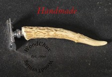 Handmade Whitetail Deer Antler Safety Shaving Razor SEE VIDEO 1080 picture