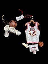 Vtg Kurt Adler Christmas Ornament Basketball Jersey & Shoes RARE picture