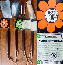 VINTAGE 60’s/70’s ANDROCK “COOK-IN TOOLS” SET OF 4~NEW OLD STOCK WITH TAGS~RARE* picture