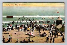 Long Beach CA-California, Surf Bathing, Antique, Vintage c1910 Souvenir Postcard picture