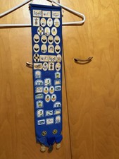 LOT of  52 Vntg  Seventh Day Adventist Patches & Pins on Sash   OLD PATCHES picture