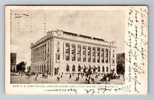 Cleveland OH-Ohio New U.S. Post Office Custom House Court House Vintage Postcard picture