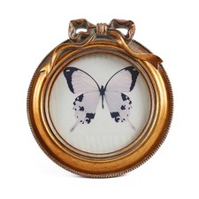 SIKOO Vintage Picture Frames Small Antique Bow 4X4 Round Picture Frame Antiqu... picture