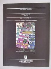 Friedensreich Hundertwasser Art Gallery Exhibit PRINT AD - 1981 picture