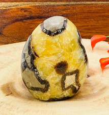 Septarian Free Form Crystal, Yellow Septarian Freeform Standing Display, Reiki picture