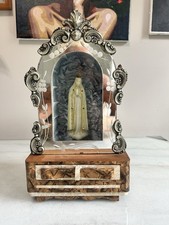 Vintage Our Lady of Fatima Shrine Music/Jewelry Box GLOWS in dark picture