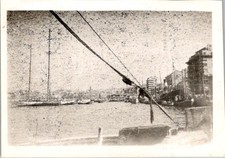 Château d'If Harbor Scene WWII Era Photograph 1940s Marseille France Sepia picture
