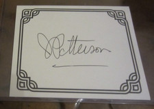 James Patterson signed autographed bookplate  Alex Cross Michael Bennett picture