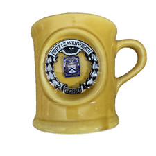Vtg Fort Leavenworth Military Stein Mug CGSC Unit Crest Jostens Lindor 70s- 80s picture