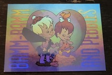 1993 Cardz Flintstones H2 Series 1 Pebbles & Bamm-Bamm Friends Hologram Insert picture