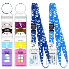 4 Royal Caribbean & Celebrity Cruise 2.5 x 7.4 IN, 2 Lanyard + 4 Holders picture