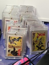 1966 TOPPS USA BATMAN Red Bat COMPLETE 44 CARD SET Puzzle Back Robin Joker picture