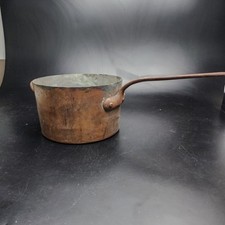 Duparquet DH&M Antique Copper Saucepan/Pot/Pan Large XL 2-Handle Cookware 8.5x13 picture