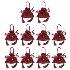 Patikil 10-Pack Velvet Gift Drawstring Bags, 6 X 5.5 Inch Velvet Pouches, Weddi_ picture
