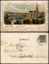 Postcard litho postcard Stuttgart Johanneskirche 1899 picture