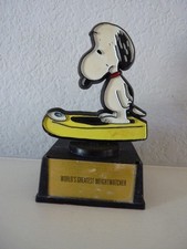 Vtg 1970's Peanuts Snoopy Trophy Figurine 'World's Greatest Weight Watcher' picture