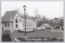 RPPC Chester, New Jersey, 1994, Park Chester Diner, Classic Cars A9908 picture