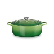Le Creuset #31 6.75-Qt Traditional Oval Dutch Oven 🟢Bamboo Green🐼 NEW picture