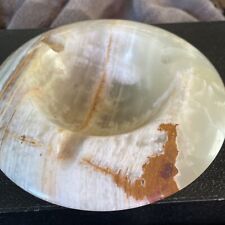 Heavy Onyx Marble Vintage Ashtray picture