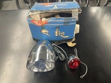 VINTAGE MILLER BICYCLE GENERATOR HEAD LIGHT & TAIL LIGHT picture