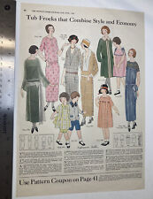 c1923 Tub Frocks Style & Economy Fashion / H.J. Heinz Co. Print Ad 9.5x14