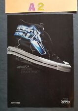 Metallica Inspired Chuck Taylor Converse Shoes Promo Print Ad Vintage 2009 picture
