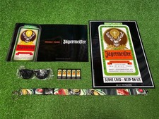 Jagermeister Imported Liqueur Deer Signs, Lanyard, Sunglasses Mancave Bar Lot picture
