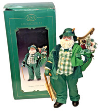 Kurt Adler KSA Collectibles Fabriche Santa Christmas DAPPER SANTA Irish Figurine picture