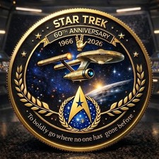 startrek2020 Coin 60Th Anniversary 1966-2026 picture