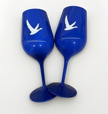 US Open Tennis 2024 Grey Goose Blue glasses, Set of 2 picture