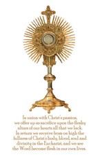 Eucharistic Adoration, Prayer Card (10-pack) with Two Free Bonus Cards Included picture