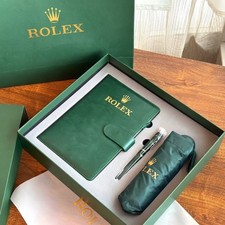 Rolex Executive VIP Gift Set Green Journal Pen Umbrella Luxury Box Rare picture