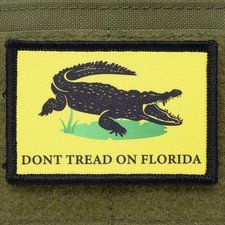 Don't Tread On Florida Patch Gadsden Moral Tactical Meme Hook & Loop 3x2 picture