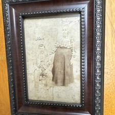 Vintage Antique Framed Portrait Photograph of a couple early 1900’s picture