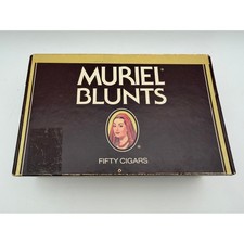 Vintage Muriel Blunts Fifty Cigars Empty Box Consolidated Cigar Co Tobacciana picture