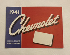 ORIGINAL  1941  Chevrolet Sales Brochure Master Deluxe Coupe Sedan Chevy GM picture