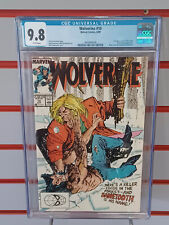 WOLVERINE #10 (Marvel Comics, 1989) CGC Graded 9.8 ~ SABRETOOTH  ~ White Pages picture