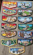 OA Gila Lodge 378 Zodiac with Southwestern Animals - complete set - 13 flaps picture
