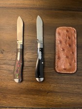 Jack Wolf Knives Eureka Slipjoint CamoCarbon Watermelon Sugar And Ebony W/ Slip picture