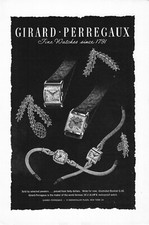 Girard Perregaux Fine Watches Since 1791 Rockefeller Plaza NYC Vintage Print Ad  picture