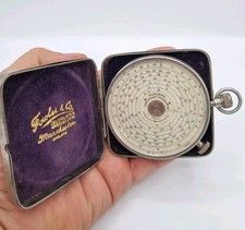Vintage Fowler’s Universal Calculator, Manchester, In Original Hard Cover Case picture