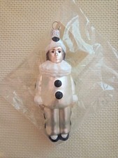 Vintage 1996 Patricia Breen Pierrot Boy Glass Christmas Ornament 9621 NWT Sealed picture