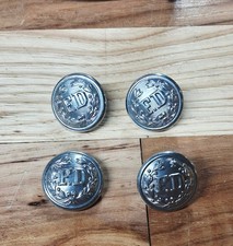 Lot Of 4 Vintage Waterbury Fire Department Uniform Buttons picture