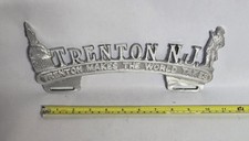 Vintage style Cast Aluminum Trenton NJ Topper Car Club picture
