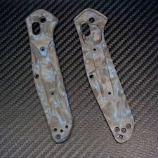 1 Pair Custom Made Blue 3K Carbon Fiber Handle Scales for Benchmade Osborne 940 picture