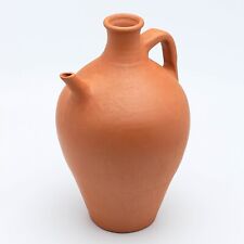 Hakan Handmade Traditional Natural Unglazed Clay Pitcher with Spout, Midi, Large picture