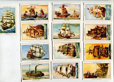 1952 MILLS AMALAGAMATED LTD. FAMOUS BRITISH SHIPS 25 DIFFERENT TOBACCO CARD SET picture