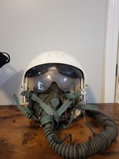 USAF Military HGU-26/P Flight Helmet Dual Visor W/ Sierra Oxygen Mask MBU-5/P picture