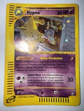 Pokemon TCG - WOTC Aquapolis Hypno Holographic Rare Card - H12/H32 SWIRL picture