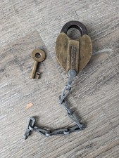 ***RARE*** Original Climax Obsolete Wells Fargo Express Strongbox Lock W.F.Co EX picture
